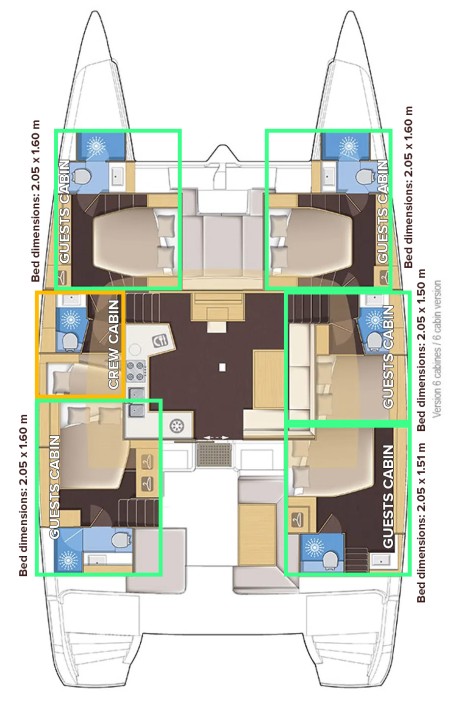 Lagoon-Bénéteau Lagoon 52 - 6 cab. Serenity