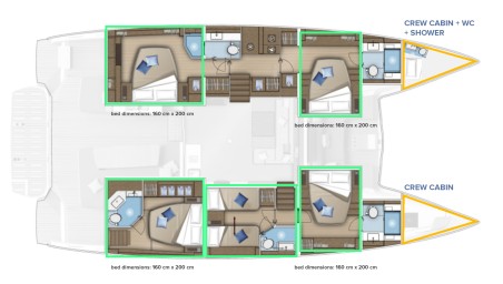 Lagoon-Bénéteau Lagoon 55 - 5 + 2 cab. Tri Wing