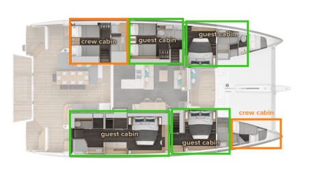 Lagoon-Bénéteau Lagoon 60 - 4 + 2 cab. Princess Karla