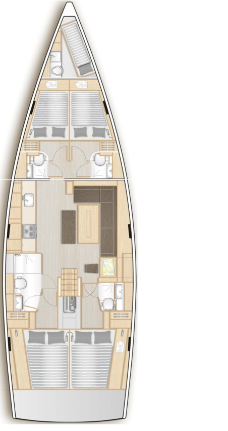 Hanse Yachts Hanse 508 - 4 + 1 cab. Phaedra