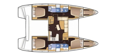 Lagoon-Bénéteau Lagoon 42 - 4 + 2 cab. Chamotte