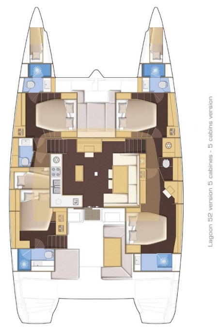 Lagoon-Bénéteau Lagoon 52 - 5 + 2 cab. Kepi