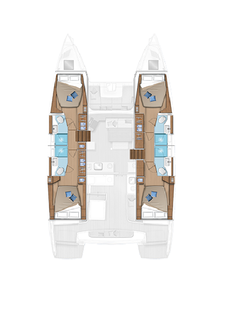 Lagoon 46 - 4 + 2 cab. | yacht charter Spain | Travelboat