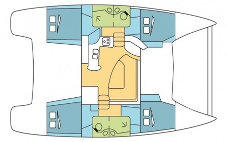 Fountaine Pajot Lipari 41 - 4 + 2 cab. Swing