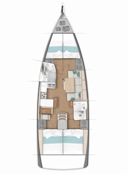Jeanneau Sun Odyssey 440 - 4 cab. Georgia