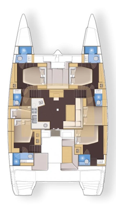 Lagoon-Bénéteau Lagoon 52 - 6 + 2 cab. Queen of Hearts