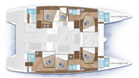 Lagoon-Bénéteau Lagoon 52 - 6 + 2 cab. Royal Hearts