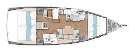 Jeanneau Sun Odyssey 440 - 4 cab. Kiwi
