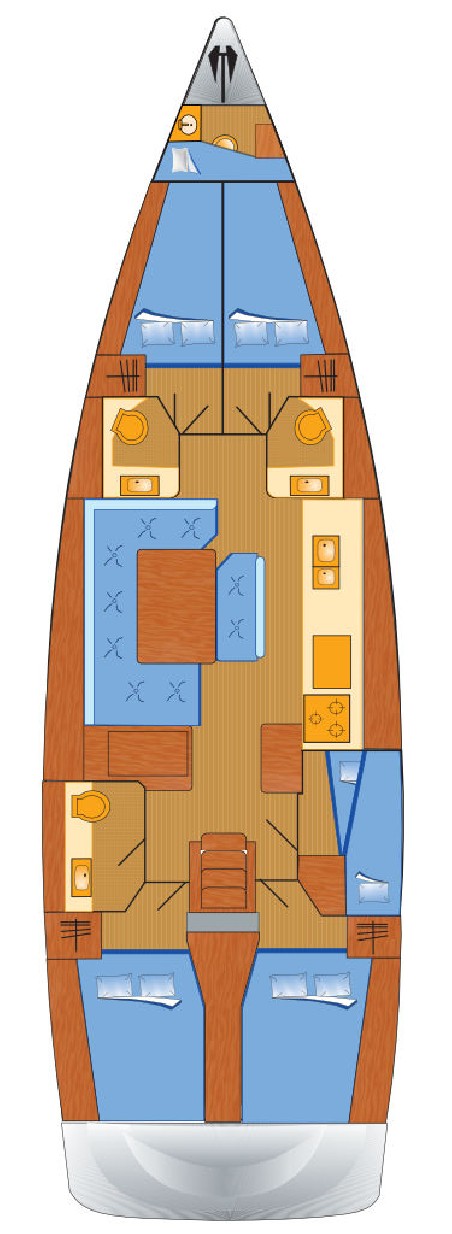Jeanneau Sun Odyssey 519 - 5 + 1 cab. Elsa