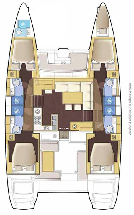 Lagoon-Bénéteau Lagoon 46 - 4 + 2 cab. Mple