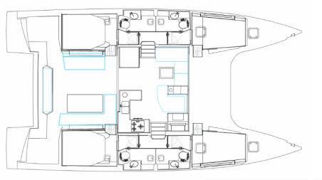 Bavaria Yachtbau Nautitech 47 Power - 4 + 2 cab. AG Princess