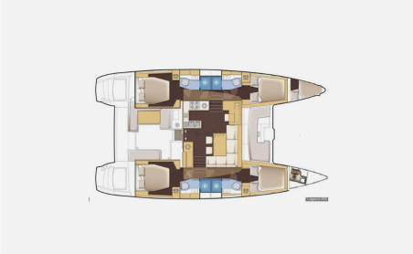 Lagoon-Bénéteau Lagoon 450 F - 4 + 1 cab. Aristofanis