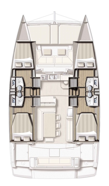 Catana Group Bali 4.1 - 4 + 2 cab. Sinope