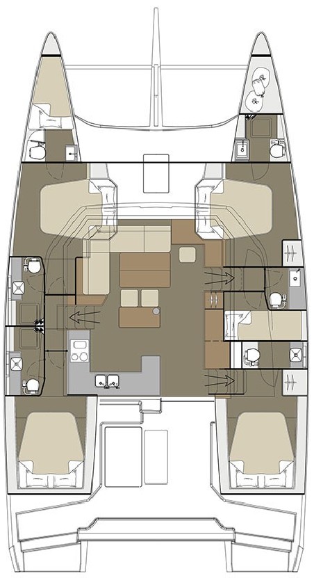 Dufour Yachts Dufour 48 Catamaran - 5 + 2 cab Hawaii 5-0