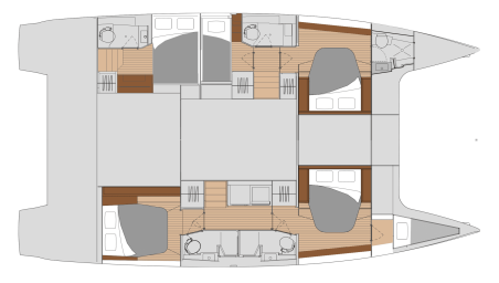 Fountaine Pajot Fountaine Pajot Saona 47 Quintet - 5 + 1 cab. Red Rose