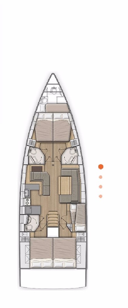 Beneteau Oceanis 51.1 - 5 + 1 cab. | Yacht Charter Greece | Travelboat