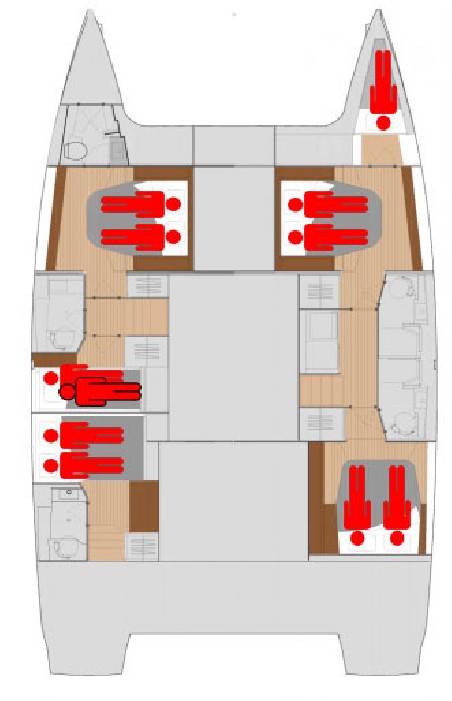Fountaine Pajot Fountaine Pajot Saona 47 Quintet - 5 + 1 cab. Aquarius