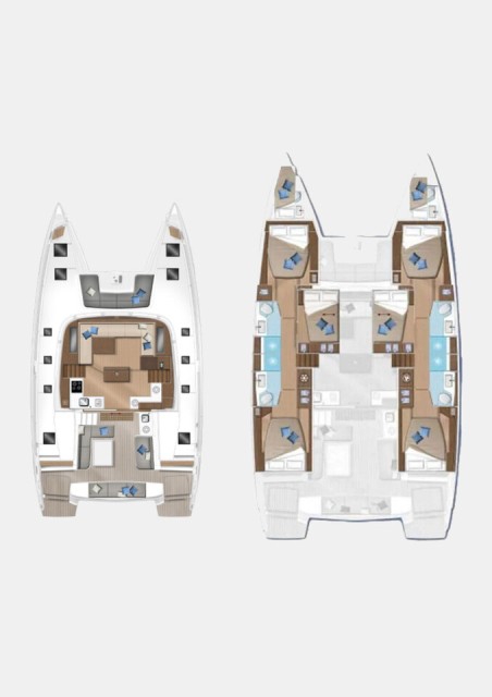 Lagoon-Bénéteau Lagoon 50 - 6 + 2 cab. Silhouette