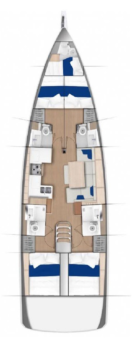 Jeanneau Sun Odyssey 490 - 4 + 1 cab. Wanderlust