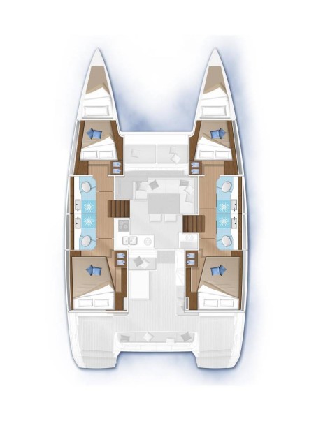 Lagoon-Bénéteau Lagoon 40 - 4 + 2 cab Blue Lagoon