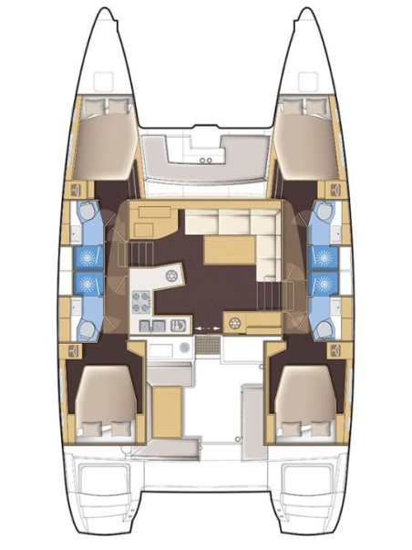 Lagoon-Bénéteau Lagoon 450 F - 4 + 2 cab. Miriam