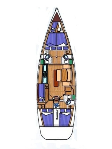Bénéteau Cyclades 50.5 - 5 + 1 cab. Papalina