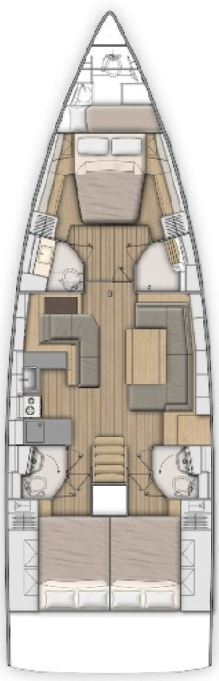 Bénéteau Oceanis 51.1 OW - 3 cab Dodo