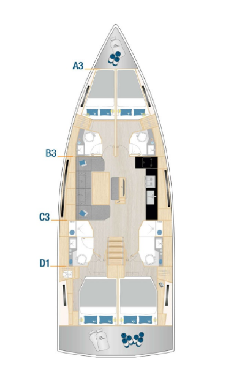 Hanse Yachts Hanse 460 - 4 cab. Captain K