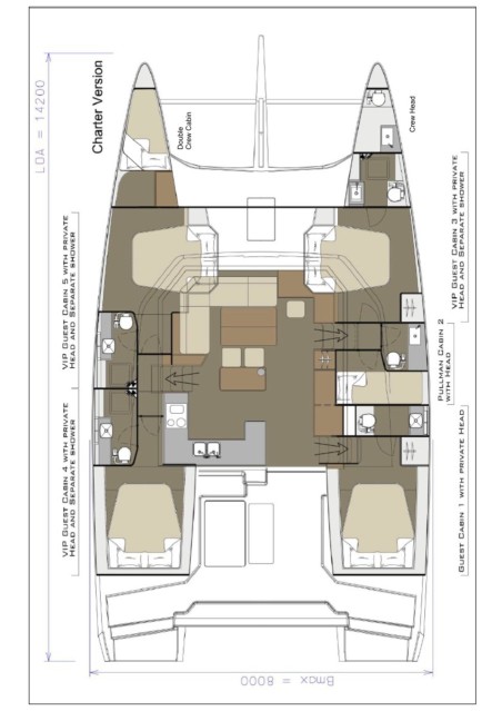 Dufour Yachts Dufour 48 Catamaran - 5 + 1 cab. Nox