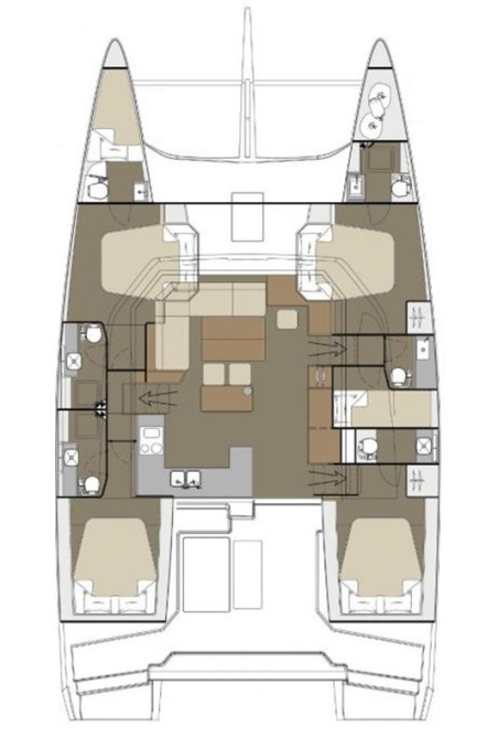 Dufour Yachts Dufour 48 Catamaran - 5 + 1 cab. Yam