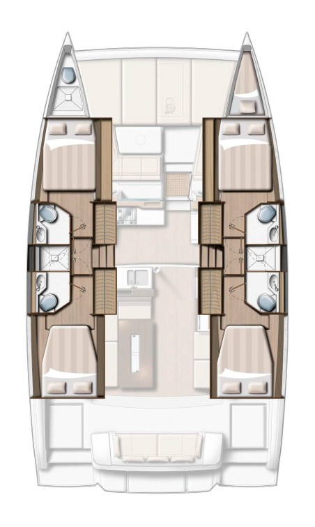 Catana Group Bali 4.2 - 4 + 1 cab. High School