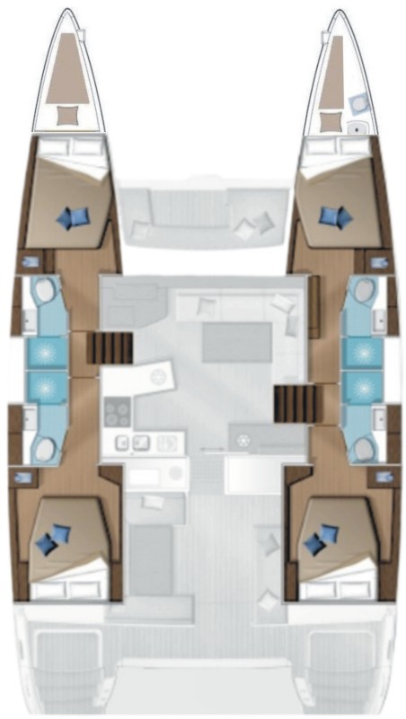 Lagoon-Bénéteau Lagoon 450 F - 4 + 2 cab. Alegria