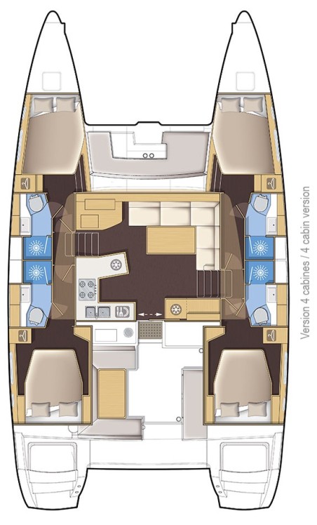 Lagoon-Bénéteau Lagoon 450 S - 4 + 2 cab. Michelangelo