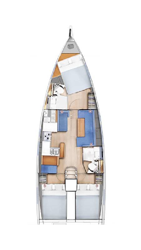 Jeanneau Sun Odyssey 410 - 3 cab. Emotion