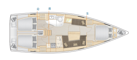 Hanse Yachts Hanse 418 - 3 cab. Lauda
