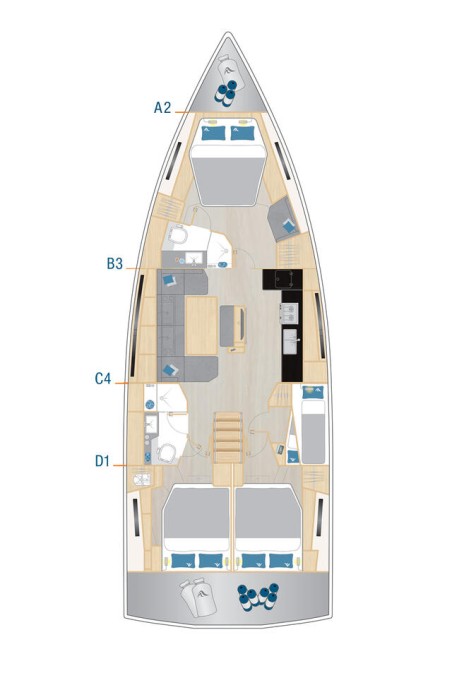 Hanse Yachts Hanse 460 - 4 cab. Binlik Owner's