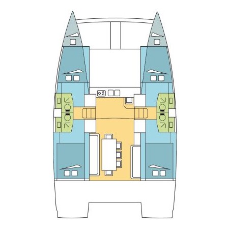 Catana Group Bali 4.0 - 4 + 2 cab. LONJA