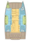 Catana Group Bali 4.2 - 4 + 1 cab. PAR AVION