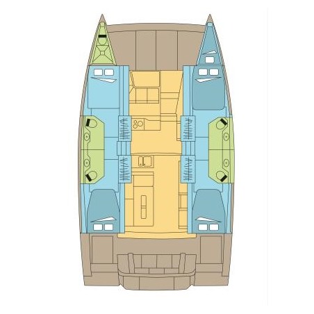 Catana Group Bali 4.2 - 4 + 1 cab. RUM STRUMMER