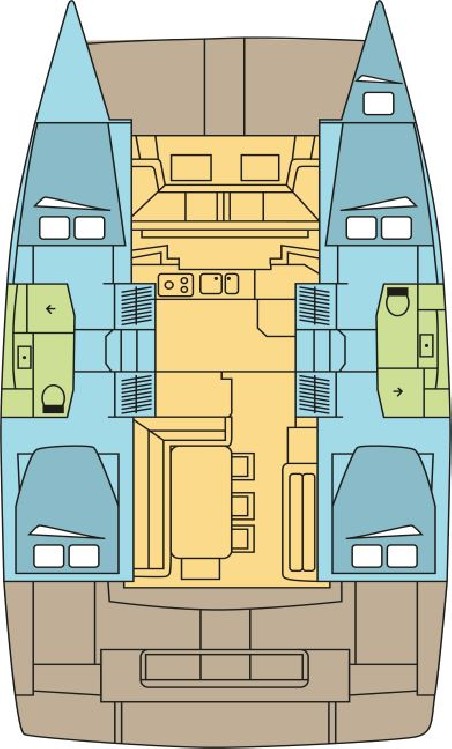 Catana Group Bali 4.2 - 4 + 1 cab. UNCHARTED