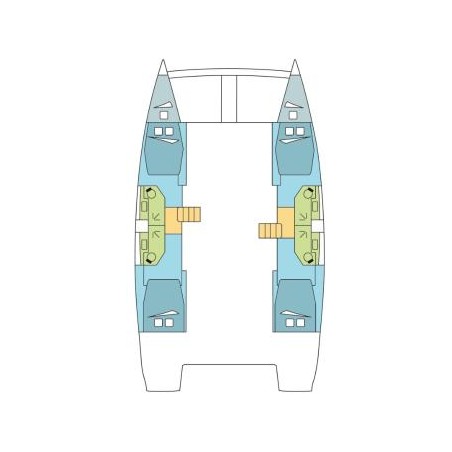 Bali 4.2 - 4 + 2 cab. | yacht charter French Polynesia | Travelboat