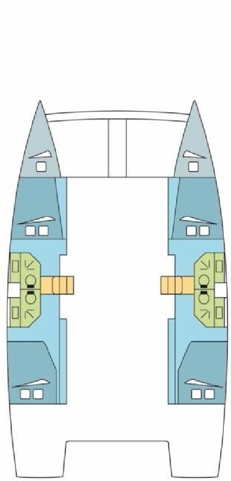 Catana Group Bali 4.3 - 4 + 2 cab. MAHALI