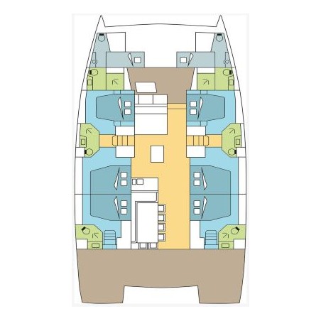 Catana Group Bali 5.4 - 6 + 2 cab. BLUE JAY