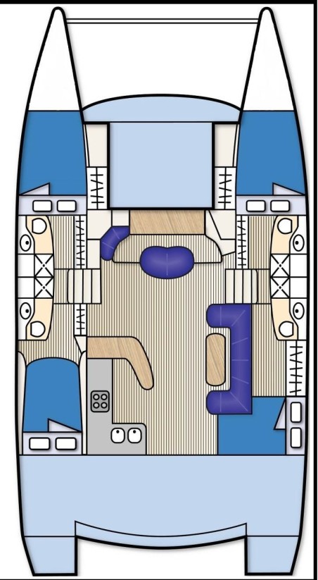 Fountaine Pajot Cumberland 46 - 4 cab. DIMANCHE