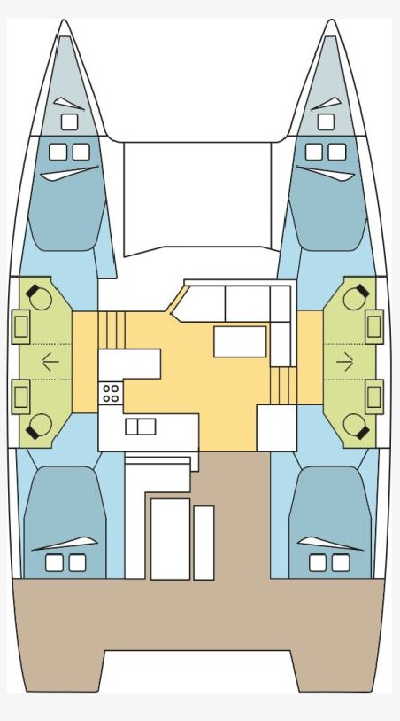 Fountaine Pajot Fountaine Pajot Astrea 42 - 4 + 2 cab. VENT D'ARGUIN