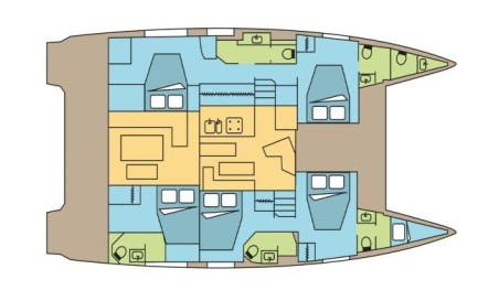 Fountaine Pajot Fountaine Pajot Aura 51 SMART ELECTRIC - 5 cab. LILY