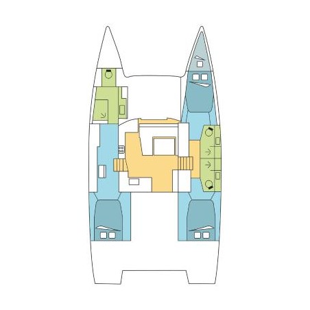 Fountaine Pajot Fountaine Pajot Elba 45 - 3 cab. DAISY DOG