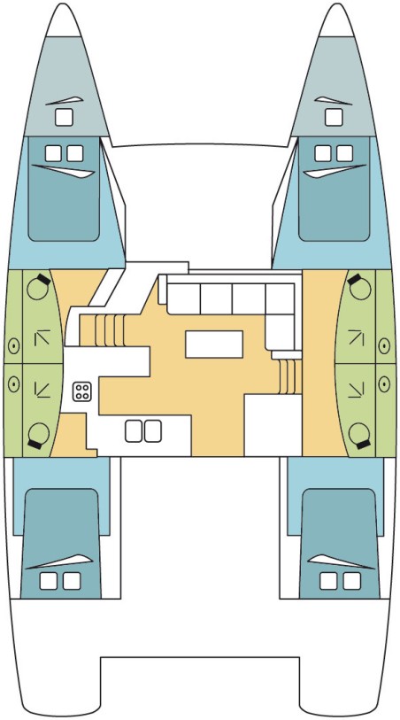 Fountaine Pajot Fountaine Pajot Elba 45 - 4 + 2 cab. BLUE VELVET