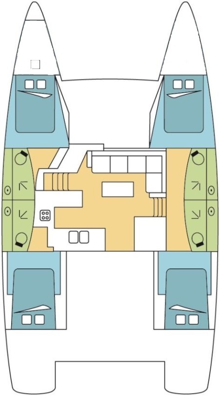 Fountaine Pajot Fountaine Pajot Elba 45 - 4 cab. FOLLOW THE SUN