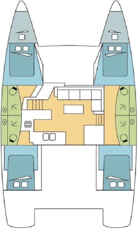 Fountaine Pajot Fountaine Pajot Elba 45 SMART ELECTRIC - 4 + 2 cab. PANSY
